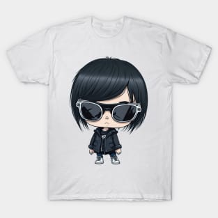 emo girl with sunglassess T-Shirt